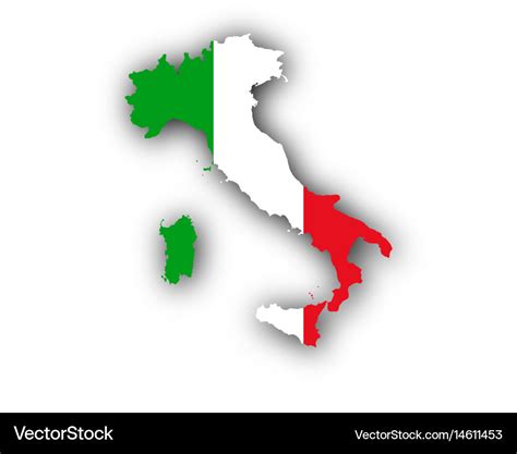 Map Of Italy Flag - Danell Doloritas