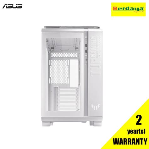 Asus Tuf Gaming Gt502 Tg With Handle Atx Casing White Berdaya