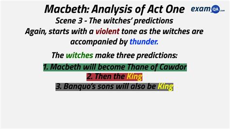 Guide Questions For Macbeth Act 1