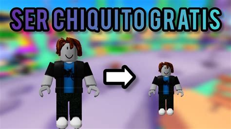 Como Ser Peque O En Roblox Gratis Youtube