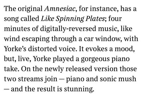 A new review of Kid Amnesia in The Times UK includes this and some ...