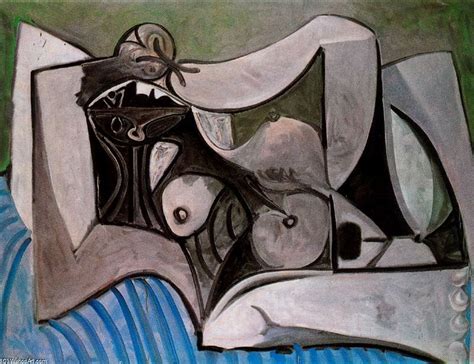 Artwork Replica Lying Naked Woman By Pablo Picasso Inspired By