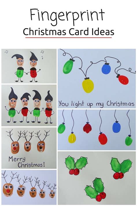 Fingerprint Christmas Cards – Be A Fun Mum