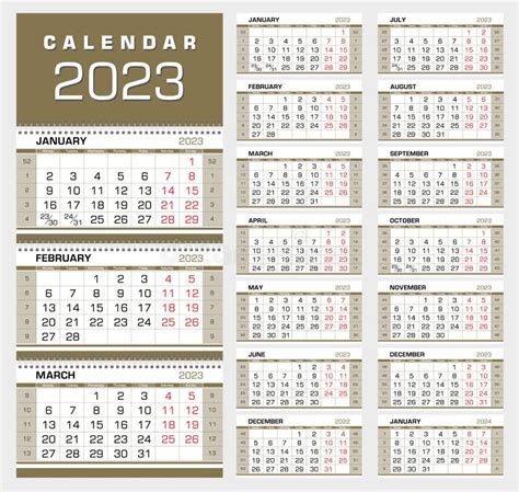 Calendario 2023 Calendario Trimestral De Pared Con N Meros De Semana