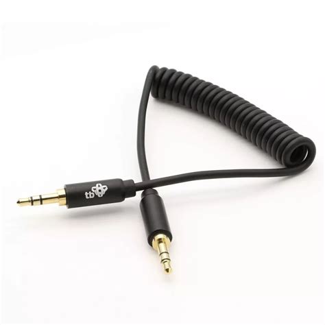 Kabel 3 5mm MiniJack 3 5mm MiniJack M M 1m Spiralny Audio Kable I