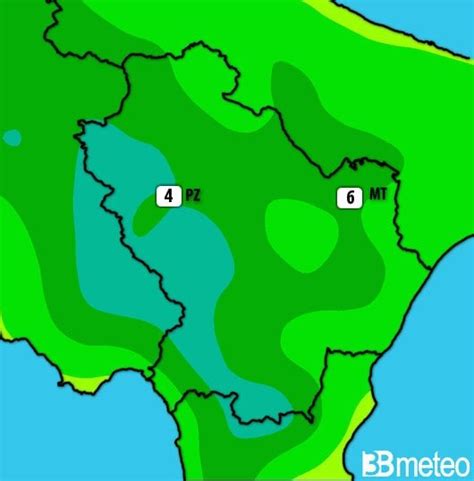 Previsioni Temperature Basilicata 3B Meteo