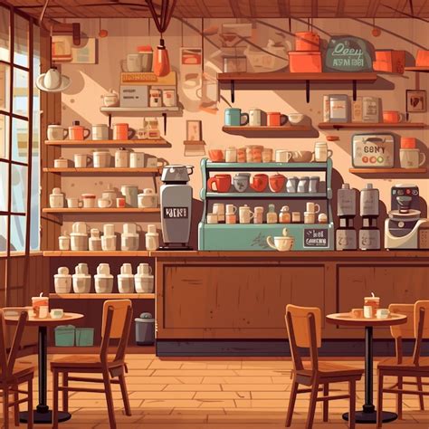 Premium Photo | Cafe wallpaper vector