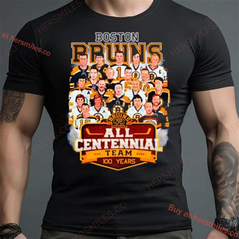 Boston Bruins All Centennial Team Years Shirt Hersmiles