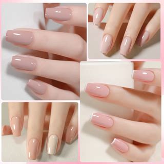 Lilycute Nude Milky White Nail Gel Polish Transparent Summer Pink Jelly