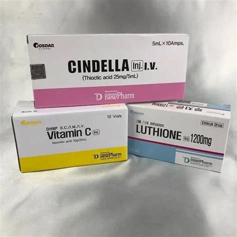 Cosdao Cindella Mg Sessions Gluathione Injection Packaging Type