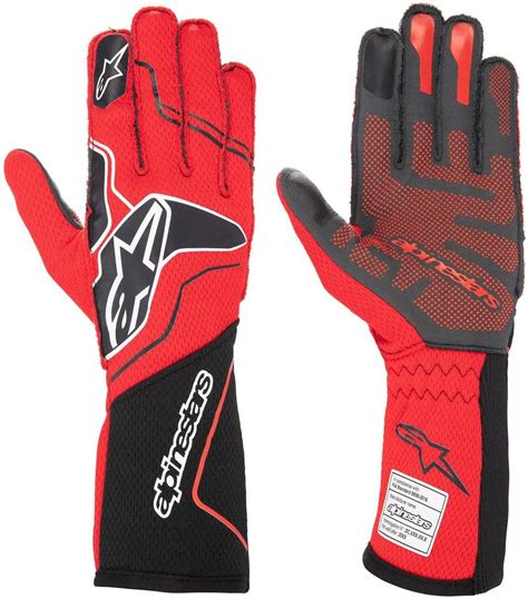 Rękawice motocyklowe Alpinestars Wyścigowe Tech 1 Zx V3 Czarno Czerwone