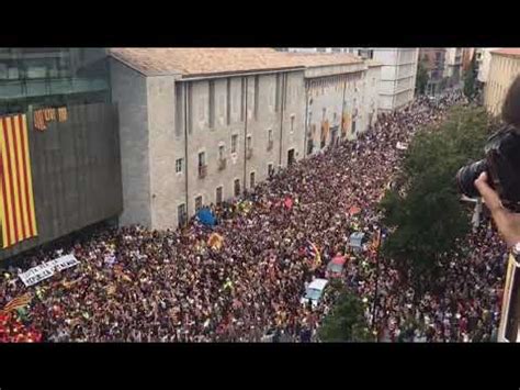 Manifestación 3 octubre en Girona las calles seran siempre nuestras