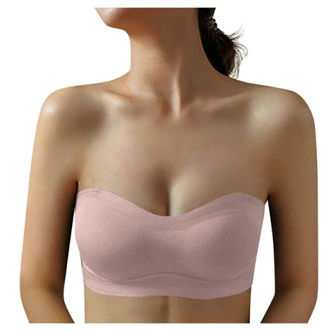 YUHAOTIN Lingerie Women Trackless Latex Invisible Bra Strapless Wedding