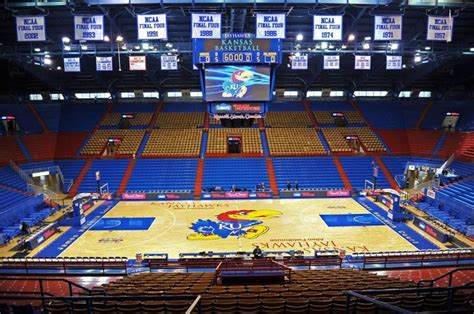 Inside Allen Fieldhouse Ku Basketball Pinterest