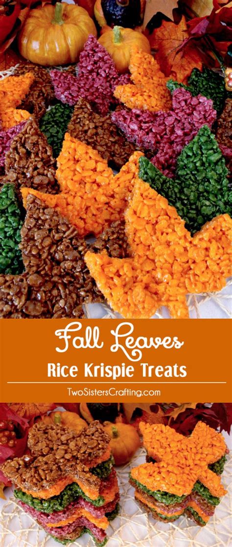 An Image Of Fall Rice Krispie Treats