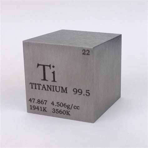 1 inch Cube of Titanium – Collect The Elements