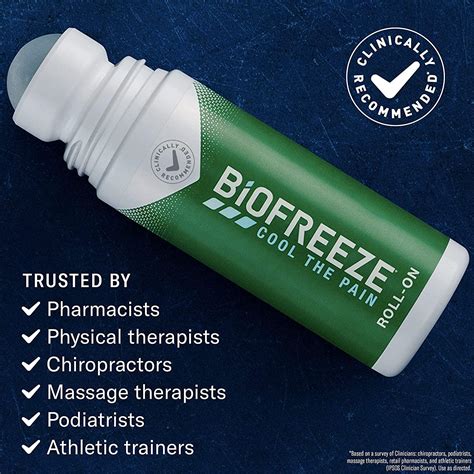 Biofreeze Roll-On Pain-Relieving Gel 3 FL OZ | Topical Pain Reliever
