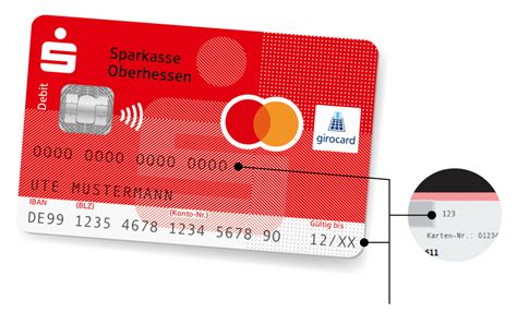 Girocard Mit Debit Mastercard I Sparkasse Oberhessen