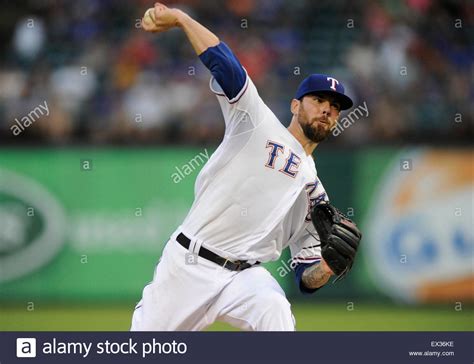 Arlington Texas Usa 05th July 2015 Texas Rangers Starting Pitcher