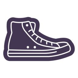 Sneaker Cut Out PNG SVG Design For T Shirts