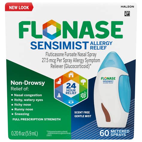 Flonase Sensimist Allergy Relief Nasal Spray Non Drowsy 60 Sprays For