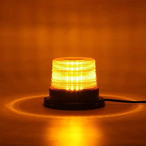 Linkitom Led Strobe Light 12v 24v Amber 40 Led Warning Safety Flashing Beacon Lights With