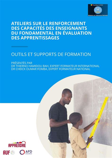 Fiches de formation pour le renforcement des capacités des enseignants