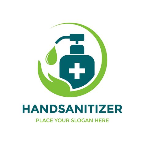 Hand sanitizer vector logo template. 5503279 Vector Art at Vecteezy