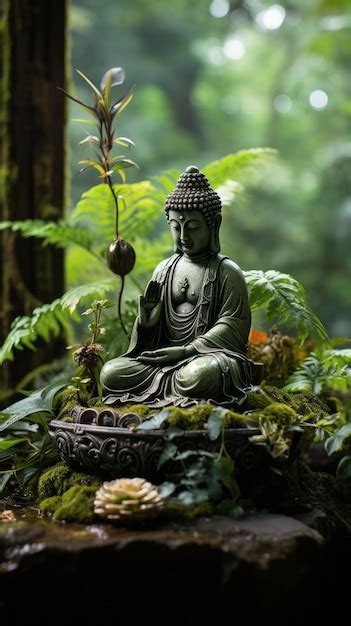 Premium Photo | Buddha Statue in a Garden