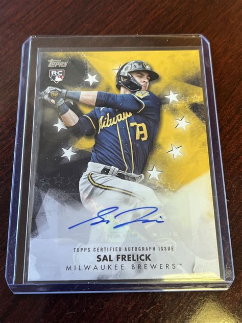 Sal Frelick 2024 TOPPS SERIES 1 BASEBALL STARS ROOKIE AUTO BSA SF