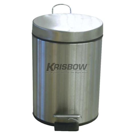 Jual Tempat Sampah Kamar Ruangan Krisbow Waste Bin Round Matt L With