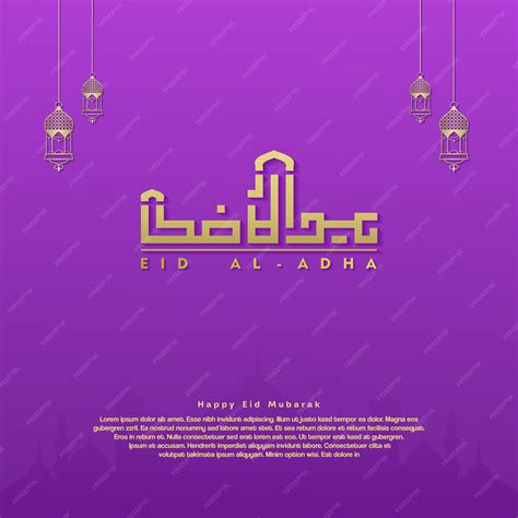 Premium Vector Eid Al Adha Banner Design Islamic And Arabic