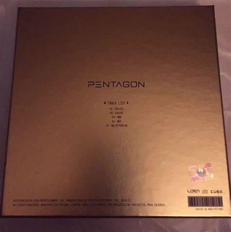 Pentagon 2nd Mini Album Five Senses Cd Photobook Group Pc 1901776400