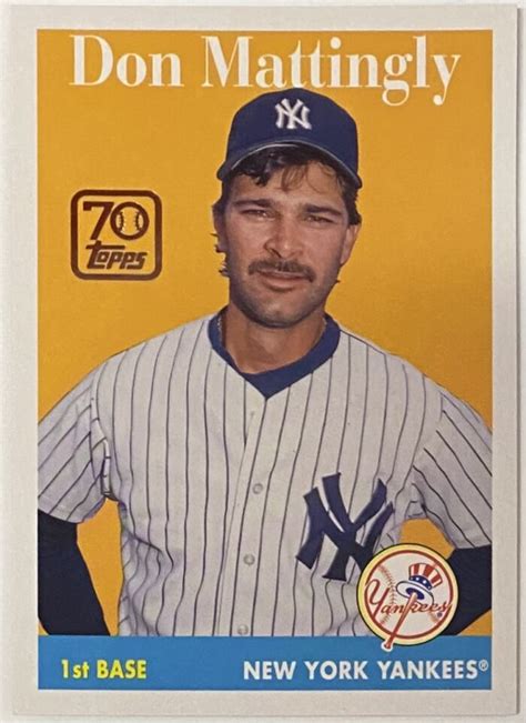 Don Mattingly 2021 Topps New York Yankees Baseball Retro Card KBK Sports