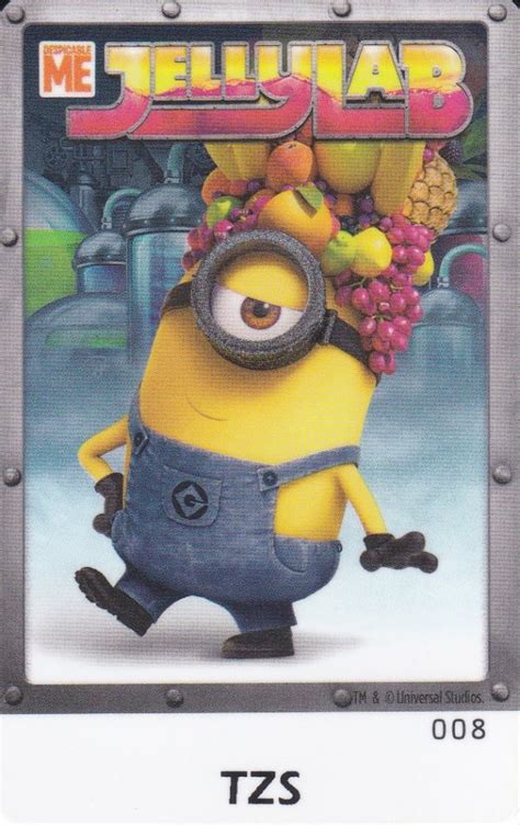 Despicable Me Jelly Lab Card Stuart Arcade Game Cards