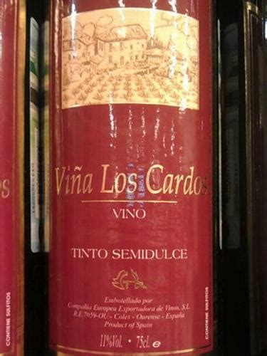 Los Cardos Tinto Semidulce Vivino Us