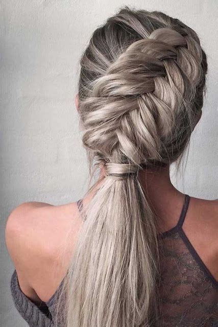 10 Ultra Pferdeschwanz Frisuren für langes Haar Braided hairstyles