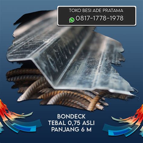 Jual Bondeck Tebal 0 75 Asli Panjang 6m Shopee Indonesia