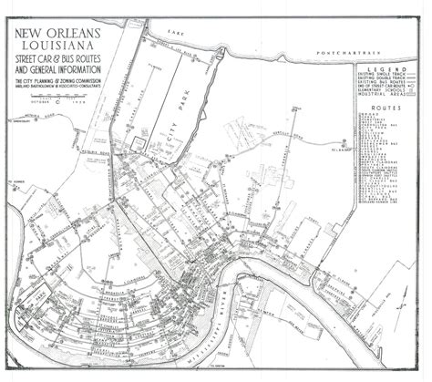 New Orleans Bus Routes Map