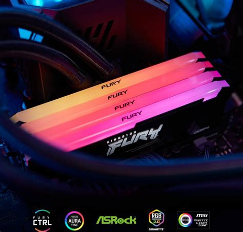 Kingston FURY Beast RGB DIMM 8GB DDR4 3200 CL16 18 18 KF432C16BB2A 8