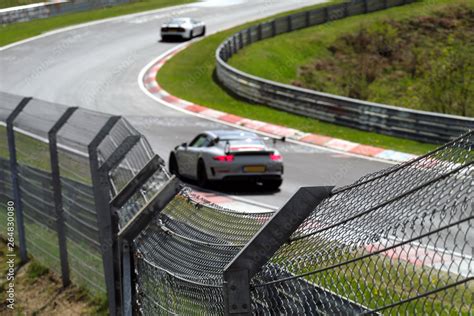 Security Fence On German Racing Circuit N Rburgring Nordschleife