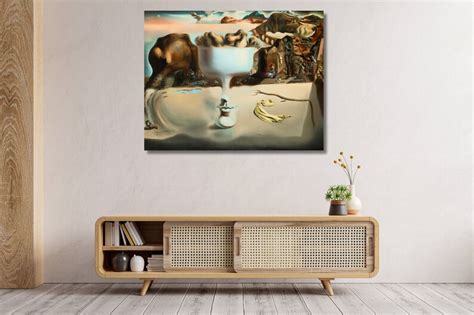 Salvador Dali Apparition Of A Face And Fruit Dish On A Beach Etsy