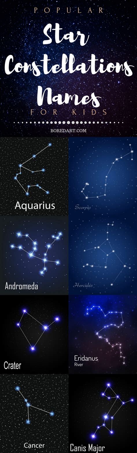 30 Popular Star Constellations Names For Kids – Bored Art