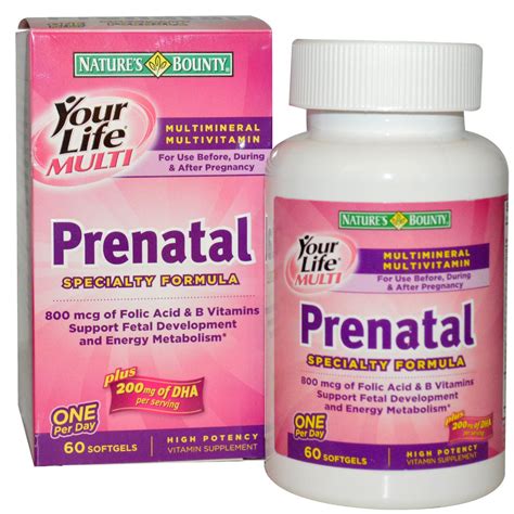Nature's Bounty, Your Life Multi, Multimineral/Multivitamin, Prenatal ...