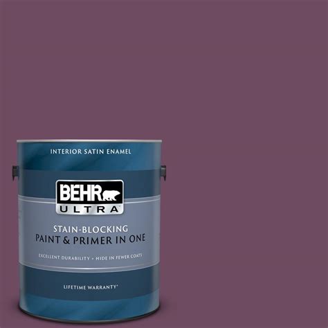 Behr Ultra Gal S Exotic Eggplant Satin Enamel Interior Paint