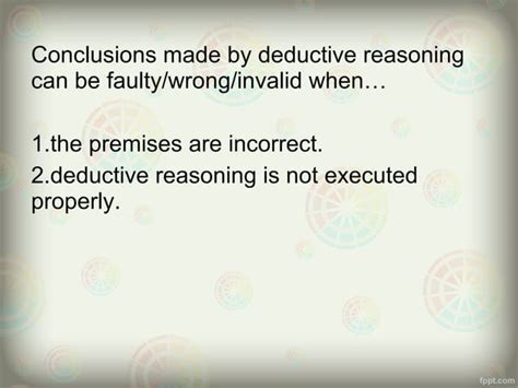 Deductive Reasoning Ppt