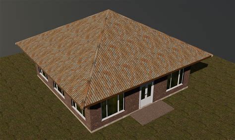 Small square house 3D model | CGTrader