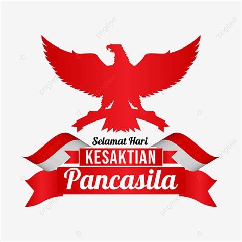 Pancasila Days Vector Design Images Pancasila Sanctity Day With Flag