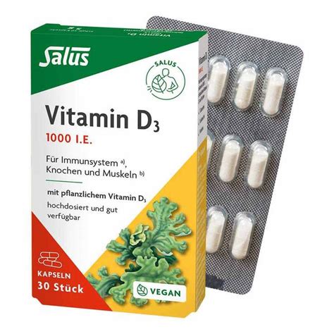 Vitamin D3 1000 Vegan Vital Kapseln Salus 30 St Bei APONEO Kaufen