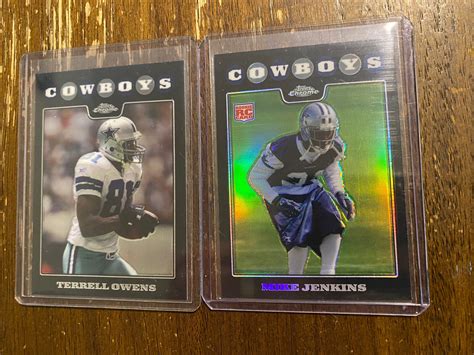 Topps Chrome Terrell Owens Mike Jenkins Rookie Refractor Football